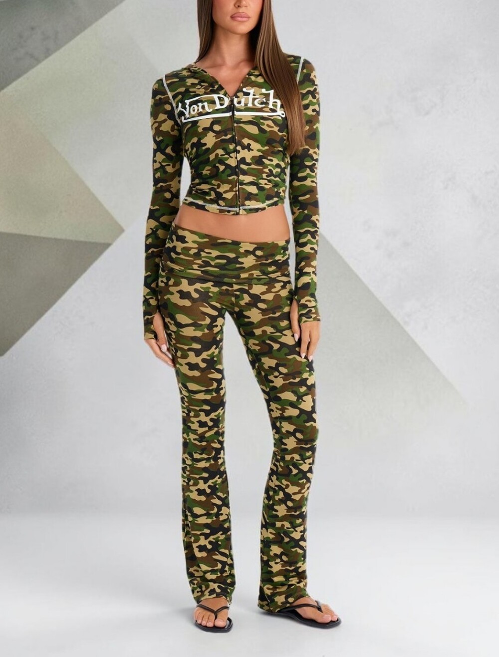 Von Dutch Camo Lounge Pant Set